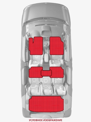 ЭВА коврики «Queen Lux» комплект для Ford Fusion (1G)